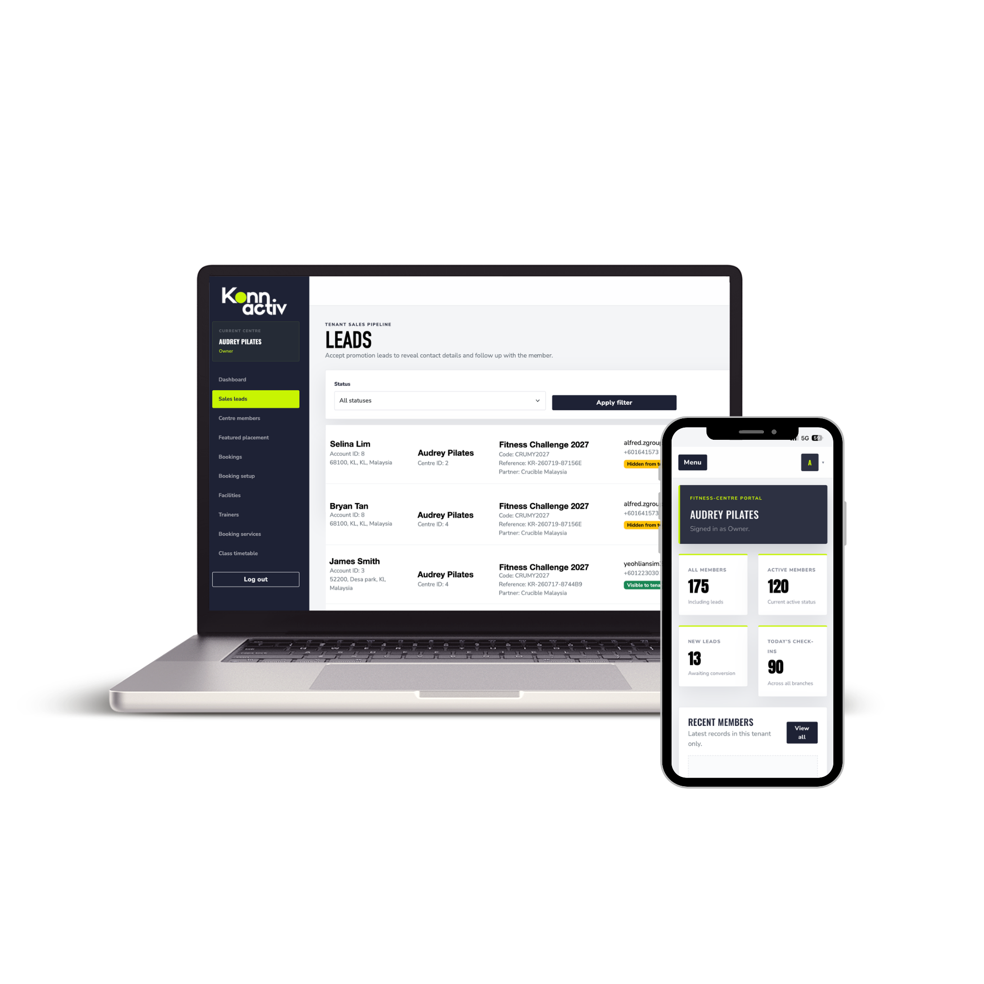 Konnactiv fitness platform